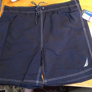 Navy Blue Nautica Bathing Suit XXL